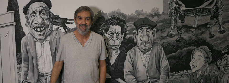 Ángel Idígoras: trayectoria, murales, humor gráfico y nuevas obras del artista malagueño